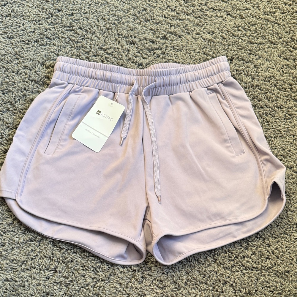 Afitne Women's Lavender Athletic Shorts Size Small